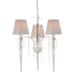 Τρίφωτο Φωτιστικό Οροφής EG170303PWRG Pink Gold Μέταλλο,Γυαλί,Ύφασμα