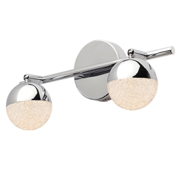 Δίφωτο Φωτιστικό Led MC3002LED Chrome Μέταλλο