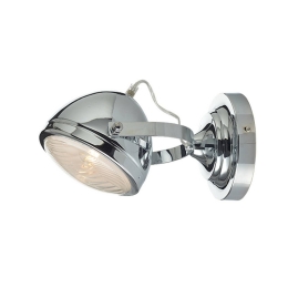Φωτιστικό Τοίχου ML306131WCH Chrome Μέταλλο,Γυαλί