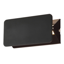 Φωτιστικό Τοίχου ZD80645LEDBK Black Αλουμίνιο