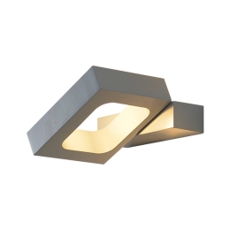 Φωτιστικό Τοίχου ZD80856LEDGY Grey Αλουμίνιο
