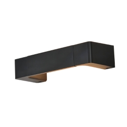 Φωτιστικό Τοίχου ZD81046LEDBK Black Αλουμίνιο