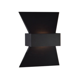 Φωτιστικό Τοίχου ZD81166LEDBK Black Αλουμίνιο