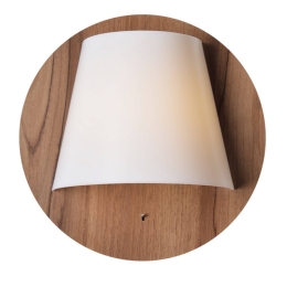 Πλαφονιέρα - Απλίκα  Με Βάση Από Mdf ZM165LEDWDW Dark Brown Mdf,Μέταλλο