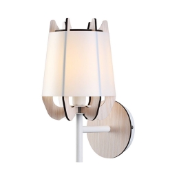 Φωτιστικό Τοίχου ZM170011W  White Mdf,Μέταλλο