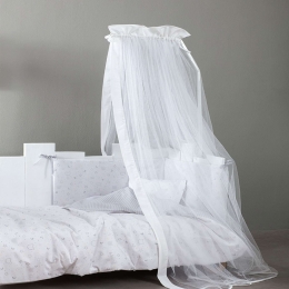Κουνουπιέρα Βρεφική Nappy White Nima 180x550cm Πολυέστερ