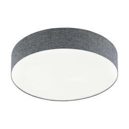 Φωτιστικό Οροφής - Πλαφονιέρα Led 97779 Grey Romao Eglo Μέταλλο,Ύφασμα