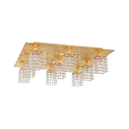 Φωτιστικό Οροφής - Πλαφονιέρα Led 97722 Pyton Gold Eglo Μέταλλο