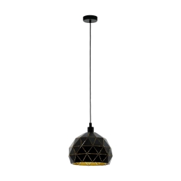 Φωτιστικό Οροφής 97841 Black - Gold Roccaforte Eglo Μέταλλο