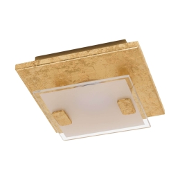 Φωτιστικό Οροφής - Πλαφονιέρα Led 97757 Gold Vicaro 1 Eglo Μέταλλο,Γυαλί