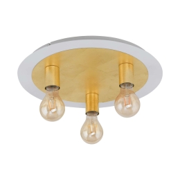 Φωτιστικό Οροφής - Πλαφονιέρα Led 97492 White - Gold Passano Eglo Μέταλλο