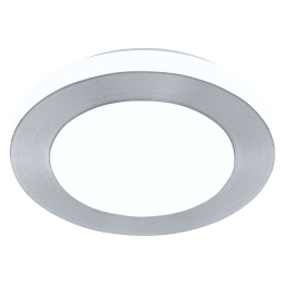 Φωτιστικό Οροφής 94967 Silver-White Led Carpi Eglo Μέταλλο,Πλαστικό