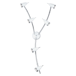 Φωτιστικό Σποτ Led 93134 White Riccio 2 Eglo Μέταλλο,Πλαστικό