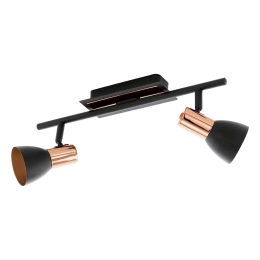 Φωτιστικό Σποτ Led 94585 Black - Copper Barnham Eglo Μέταλλο