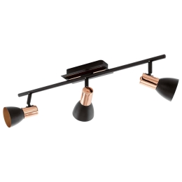 Φωτιστικό Σποτ Led 94586 Black - Copper Barnham Eglo Μέταλλο