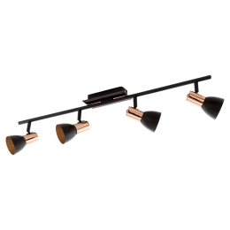 Φωτιστικό Σποτ Led 94587 Black - Copper Barnham Eglo Μέταλλο
