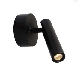 Φωτιστικό Τοίχου - Απλίκα Led H48-B Black Αλουμίνιο