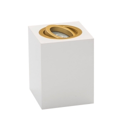 Φωτιστικό Σποτ Οροφής S042 White - Gold Αλουμίνιο