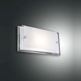 Φωτιστικό Τοίχου - Απλίκα Maggie 2957-21-102 White Fabas Luce Μέταλλο,Γυαλί