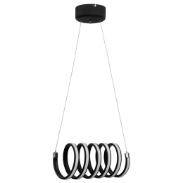Φωτιστικό Οροφής Spiral Led Β' Black 01-0245 Heronia Μέταλλο