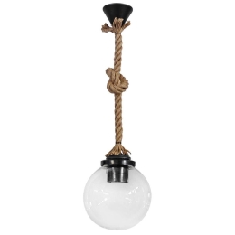 Φωτιστικό Οροφής LP-100Κ Rope Clear 31-0059 Heronia Σχοινί,Μέταλλο