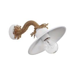 Φωτιστικό Τοίχου - Απλίκα UT-160ΑΡ Rope UT-White 31-0996 Heronia Σχοινί,Μέταλλο