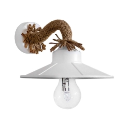 Φωτιστικό Τοίχου - Απλίκα UT-161ΑΡ Rope UT-White 31-0997 Heronia Σχοινί,Μέταλλο