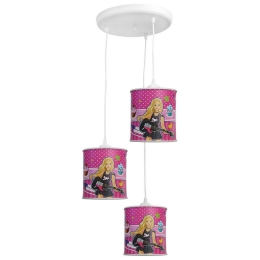 Φωτιστικό Οροφής Παιδικό Kid/3L Pendel Girl-Β-36-0006 Heronia Πλαστικό