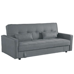 Καναπές - Κρεβάτι Με Αποθηκευτικό Χώρο Open Ε9687,1 Grey Ξύλο,Ύφασμα