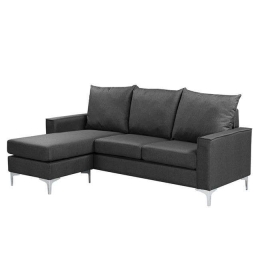 Καναπές Γωνία Αναστρέψιμος Avant Ε9684,1 Grey Ξύλο,Ύφασμα