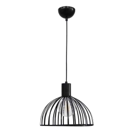 Φωτιστικό Οροφής Paris/28 1/L Φ28 Η95 Χ Φ28cm Black 34-0237 Heronia Μέταλλο