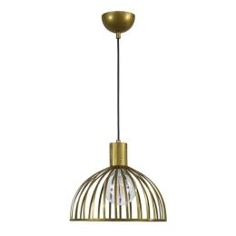 Φωτιστικό Οροφής Paris/28 1/L Φ28 Η95 Χ Φ28cm Gold 34-0238 Heronia Μέταλλο