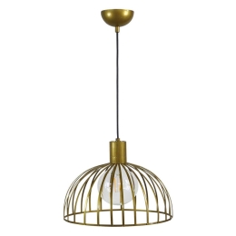 Φωτιστικό Οροφής Paris/33 1/L Φ33 Η100 Χ Φ33cm Gold 34-0241 Heronia Μέταλλο
