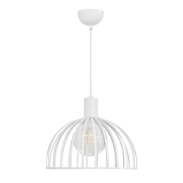 Φωτιστικό Οροφής Paris/33 1/L Φ33 Η100 Χ Φ33cm White 34-0242 Heronia Μέταλλο