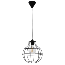 Φωτιστικό Οροφής 34-0263 Fun-50/25 1/L Πλέγμα Pumpkin Φ25ΧΗ95 Black Heronia Μέταλλο