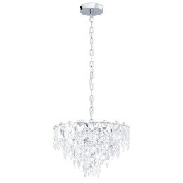 Φωτιστικό Οροφής 39723 Carvario E14/7 Chrome Eglo Μέταλλο,Γυαλί