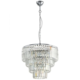 Φωτιστικό Οροφής 39514 Agrigento E14/7 Κρύσταλλο Chrome Eglo Μέταλλο,Γυαλί
