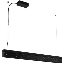 Φωτιστικό Οροφής 39826 Aurotonello Led Κρύσταλλο Black Eglo Μέταλλο,Γυαλί