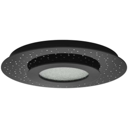 Φωτιστικό Οροφής - Πλαφονιέρα 33711 Azurreka Led Black Eglo Μέταλλο,Γυαλί