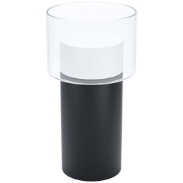 Φωτιστικό Επιτραπέζιο 39728 Molineros GU10/1 Black-Clear Eglo Μέταλλο,Γυαλί