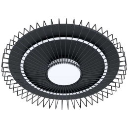 Φωτιστικό Οροφής - Πλαφονιέρα 39799 Badaleos Led Black-Clear Eglo Μέταλλο,Πλαστικό