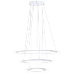 Φωτιστικό Οροφής 39274 Penaforte Led Ø790 3 Ring White Eglo Αλουμίνιο, Πλαστικό