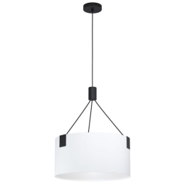Φωτιστικό Οροφής 39882 Tortola E27/3 White-Black Eglo Μέταλλο,Ύφασμα