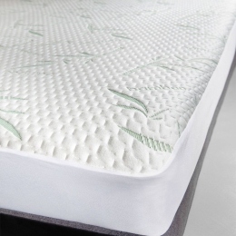 Προστατευτικό Στρώματος Αδιάβροχο Bamboo White La Luna Υπέρδιπλο 160x200cm Βαμβάκι-Πολυέστερ