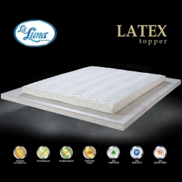 Ανώστρωμα La Luna Latex Topper White La Luna Μονό 100x200x7cm