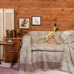 Ριχτάρι Decal Aqua Melinen Διθέσιο 180x250cm Βαμβάκι-Πολυέστερ