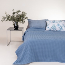 Κουβέρτα Patmos Πικέ Jean Melinen Υπέρδιπλο 230x240cm 100% Βαμβάκι