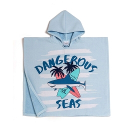Πόντσο Θαλάσσης Παιδικό Dangerous Light Blue Melinen