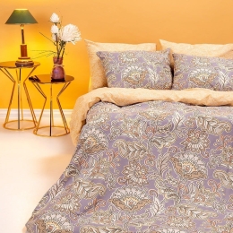 Σεντόνια Sinclair Με Λάστιχο (Σετ 4τμχ) Grey Melinen King Size 180x232cm 100% Βαμβάκι