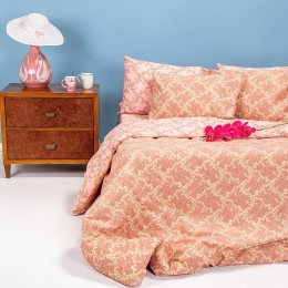 Σεντόνια Zelda Με Λάστιχο (Σετ 4τμχ) Pink Melinen King Size 180x232cm 100% Βαμβάκι